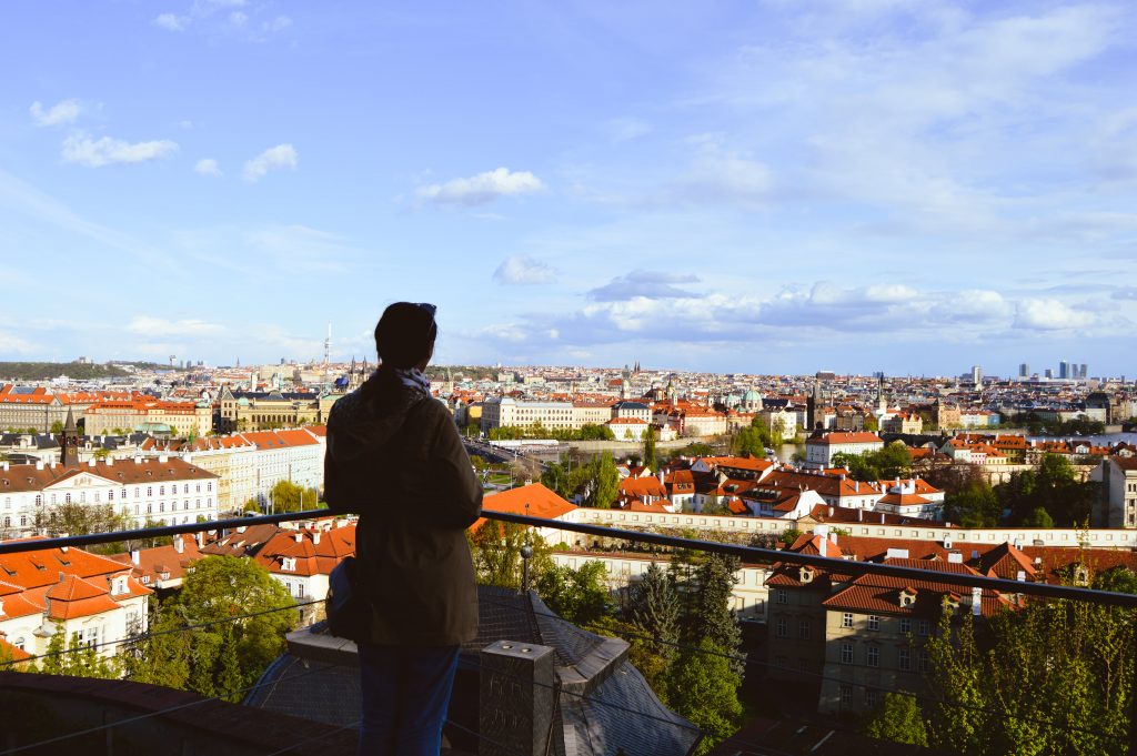 A view of Prague from the top